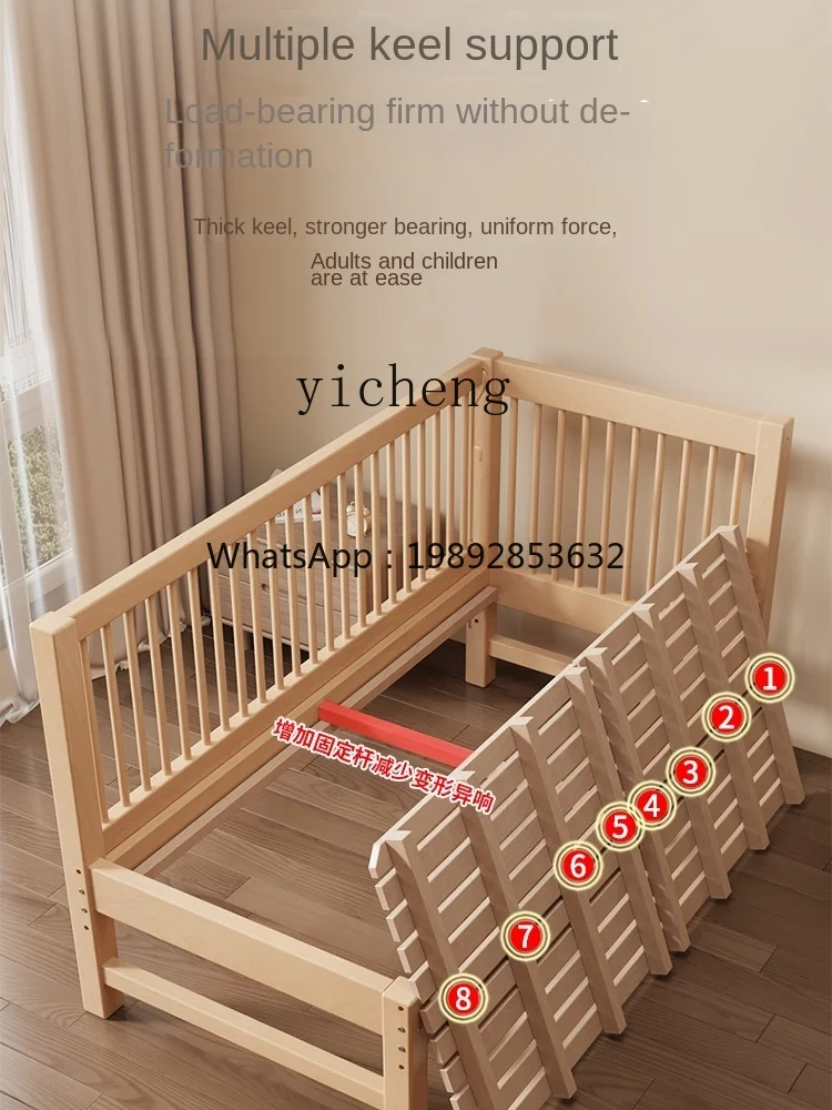 L'épissure per bambini in faggio ZZ può sollevare la culla del letto del guardrail dei bambini
