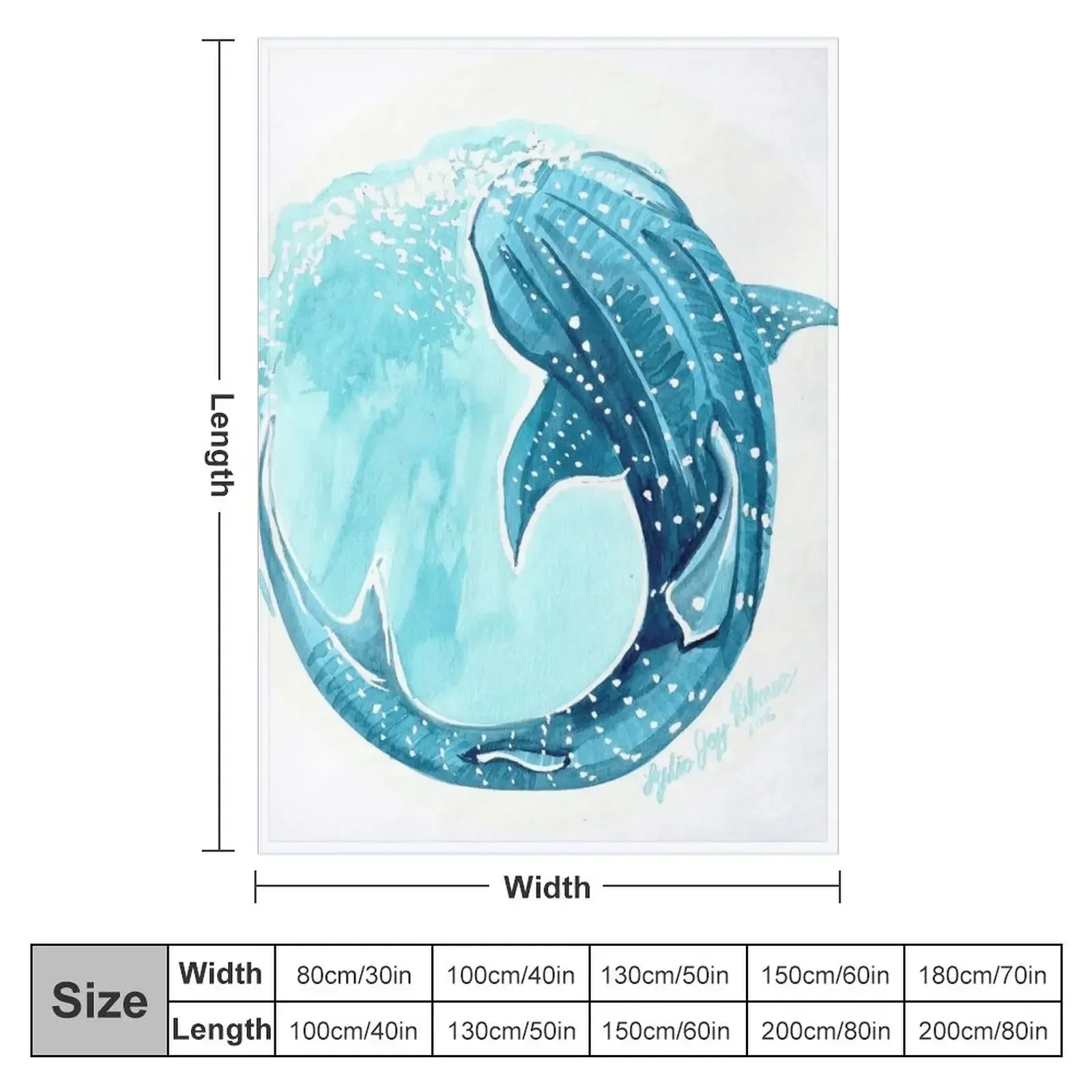 Whale Shark Throw Blanket Soft Big Multi-Purpose Bed Fashionable Flannels Flannel christmas gifts Blankets