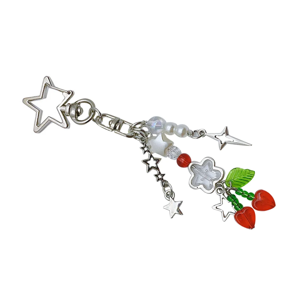 

Pentagram Keychain Accessory Aesthetic Pendant Fashion Alloy Unique Keyring