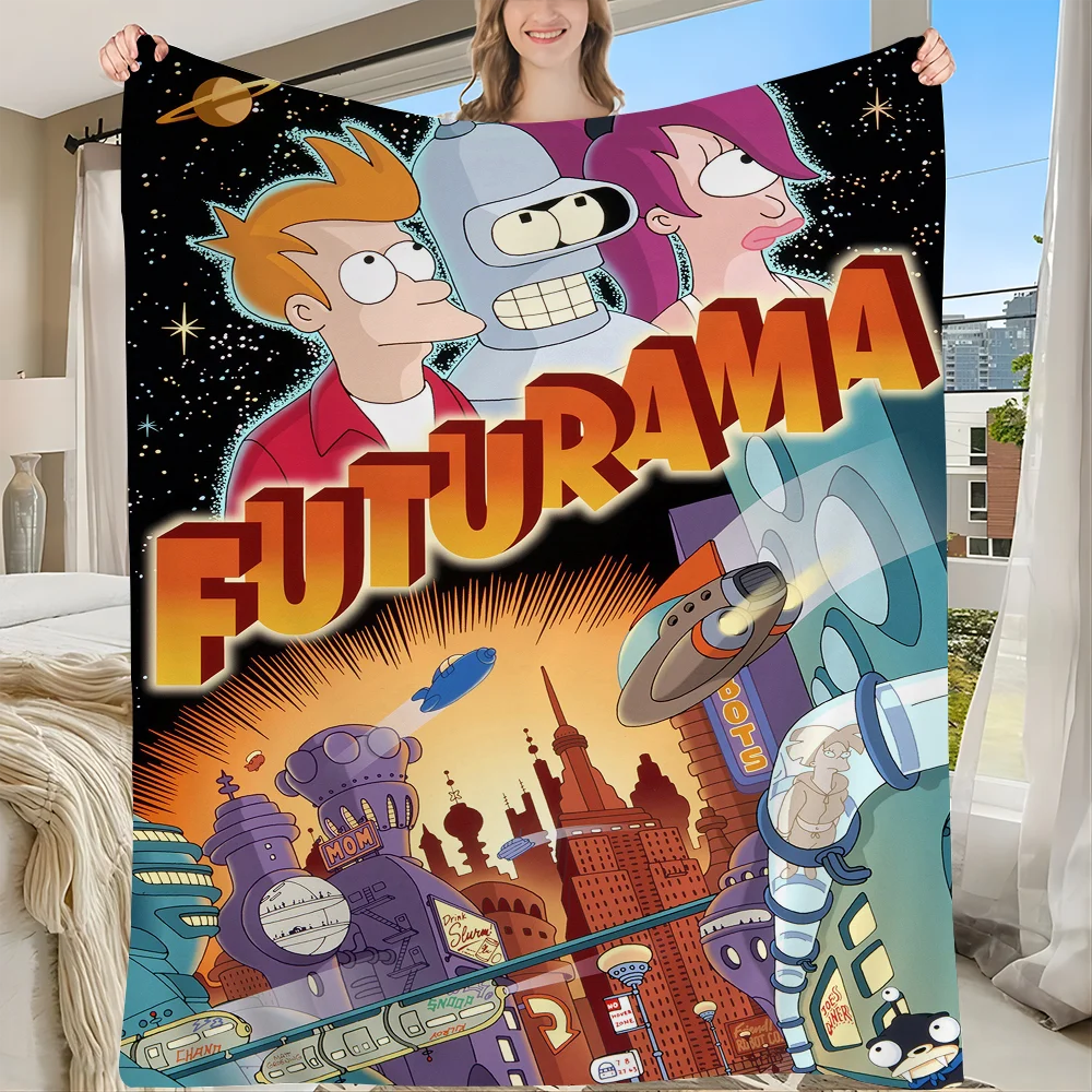 Cartoon F-Futurama Cartoon Tapestry Hippie Flower Wall Carpets Dorm Decor Art Home Decor