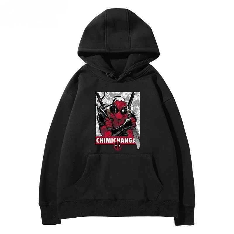 

Marvel Deadpool Autumn and Winter Warm Men's Sweatshirt, Casual and Comfortable Hooded Sweatshirt, Fashionable Men's Clothing