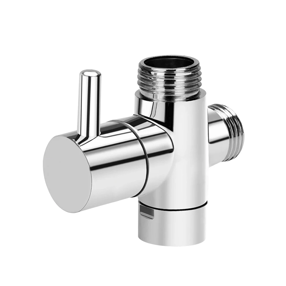 Faucet Adapter 3 Way G1/2 Valve Bathroom Shower Nozzle Diverter Valve Shower Nozzle Switch Adapter Connector Switch Shower Valve