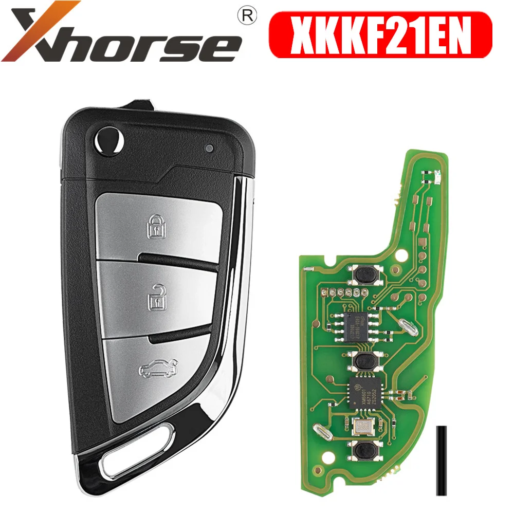 

Xhorse XKKF21EN Wire Remote Key KNIFE 2 Style Flip 3 Buttons