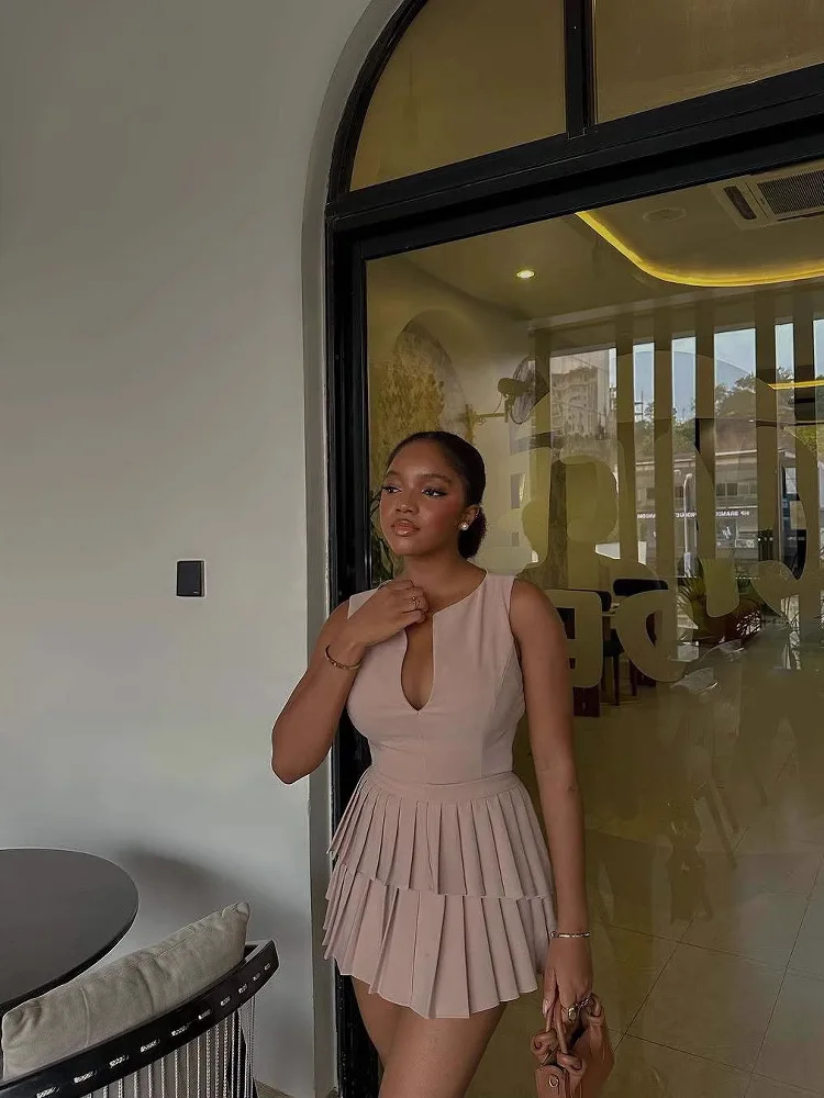 Ele Deep V Ne Sexy ort Skirt Dr Women's Summer New Arrival Svel High Waist Gown for Wedding Date Performance