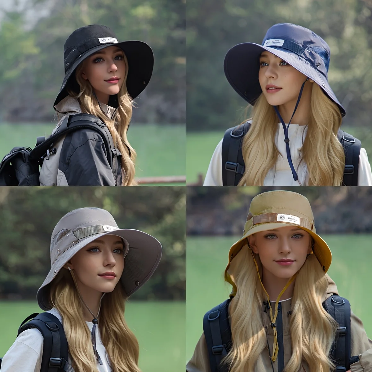 1pc High Quality Multifunctional Bucket Hat For Women Men Outdoor Camping Hiking Breathable Fishing Hat Easy Storage Daily Wear