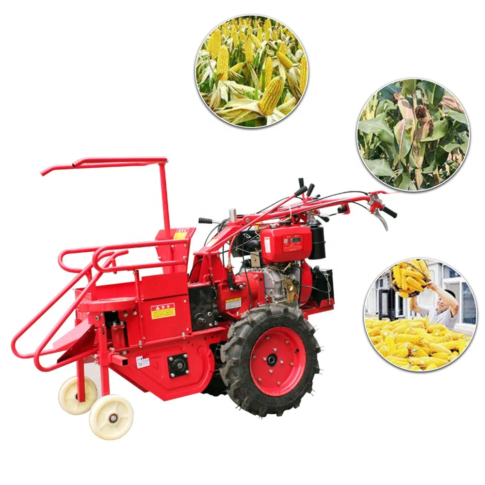 

192 Diesel Engine Corn Hine Mini Maize Harvester For Big Output