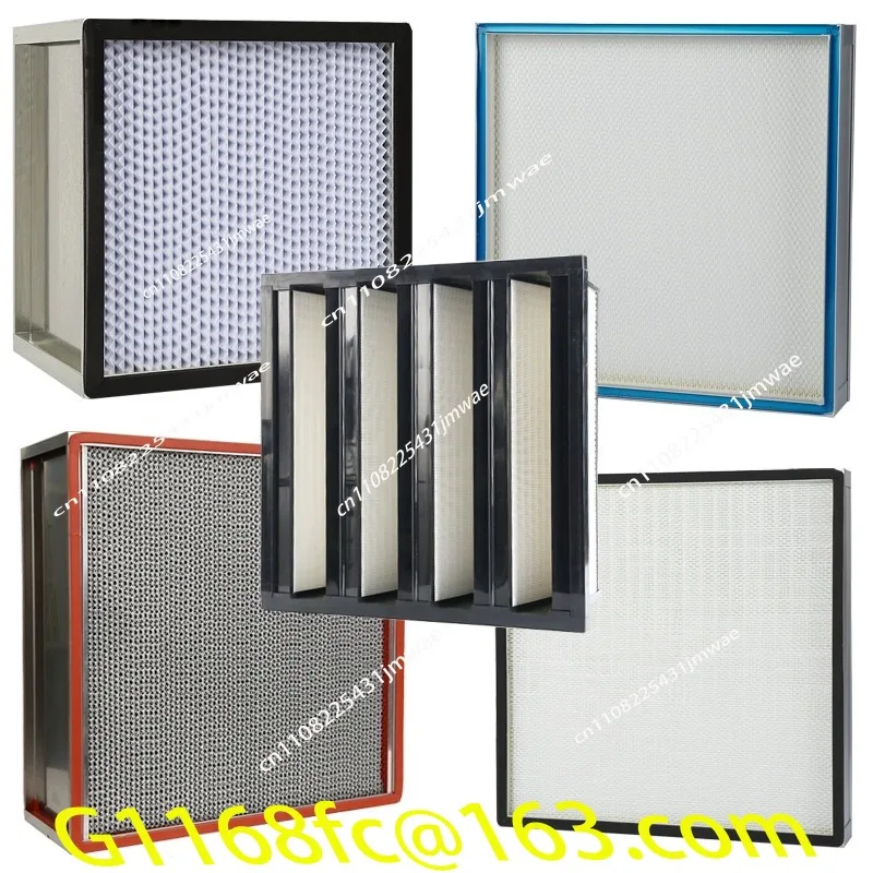 H13 High Temperature Pleated Air Filter Clean Room Grade Industrial ffu Filter