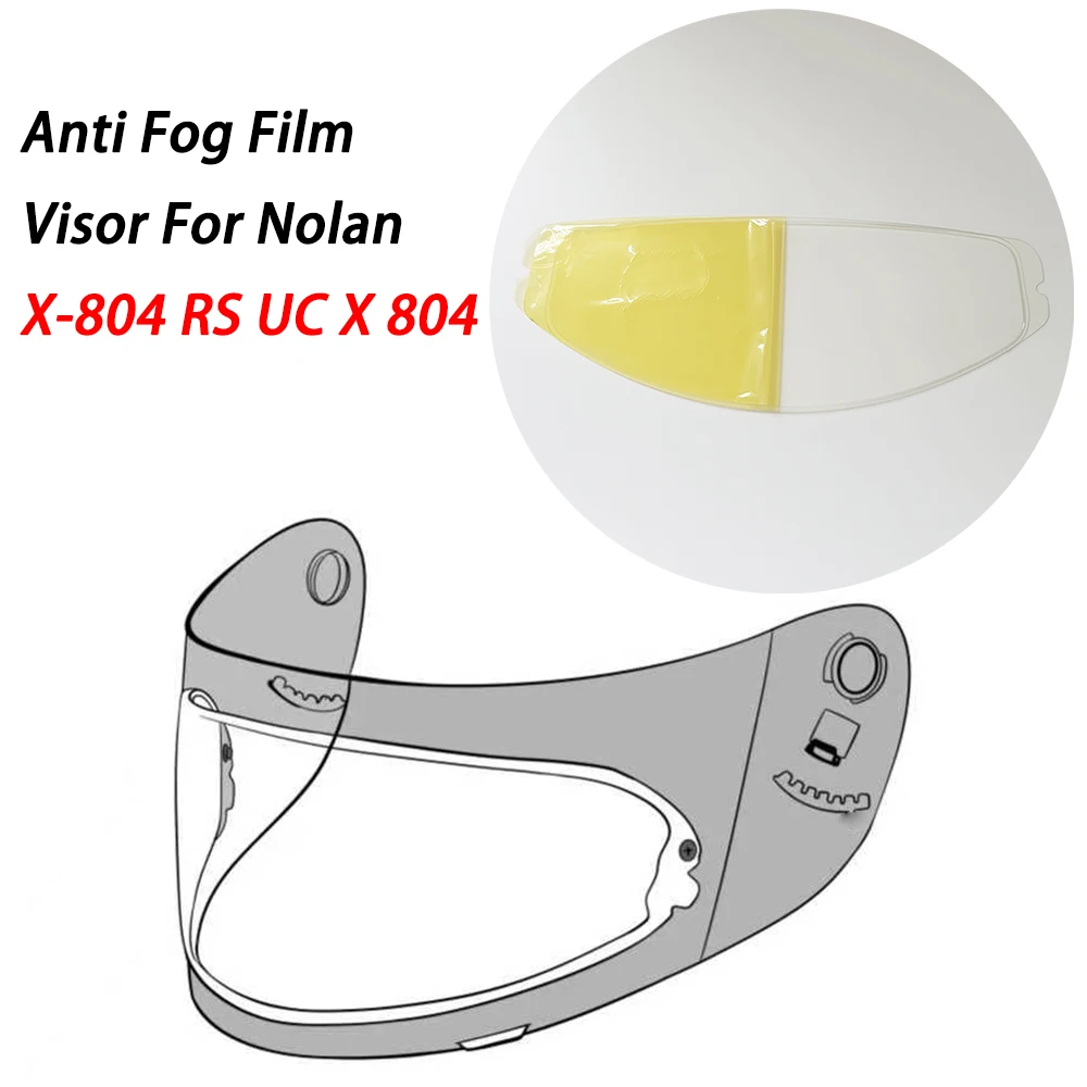Visor Film Anti Fog Motorcycle Helmet for Nolan X-804 RS UC X 804 Moto Helmet Accessories Antifog Lens Film