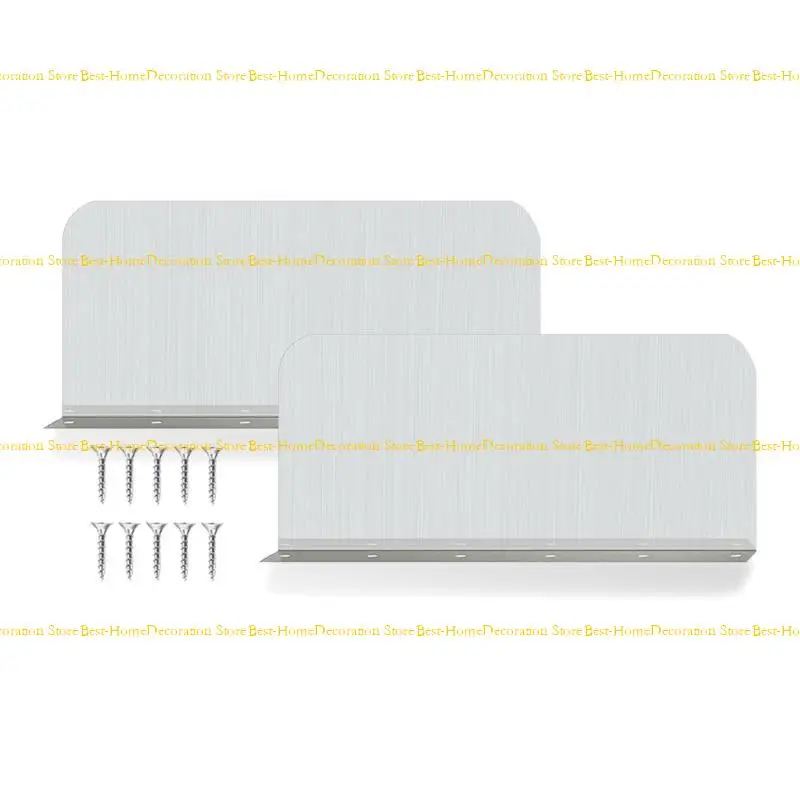 

12PD 2 Pcs Kitchen Sink Splash Guard Metal Splashback Rustproof Side Splash Guard Home Pool Sink Guard Easy to Install