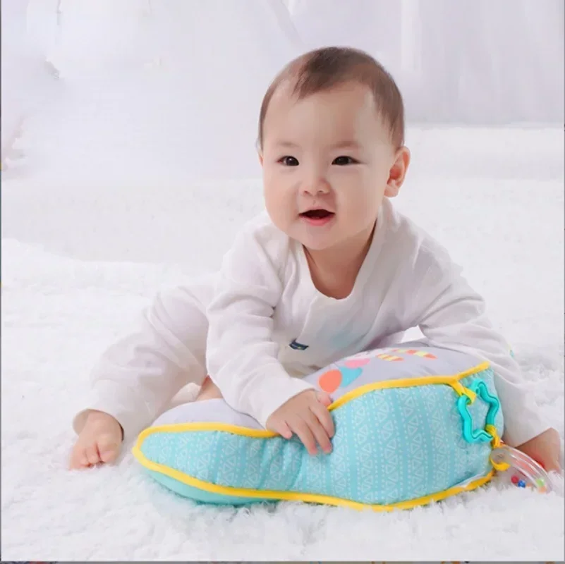 Baby Pillow Tummy Time Toy Black White High Contrast Sensory Toys for Babies Baby Pillows Newborn Infant Head up Training Pillow