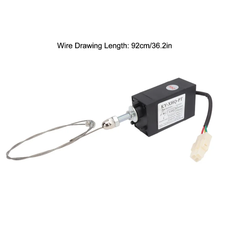 24V Engine Flameout Device ABS Stainless Steel Generator Flameout Solenoid Valve For Replacement Power On Normally Open Type