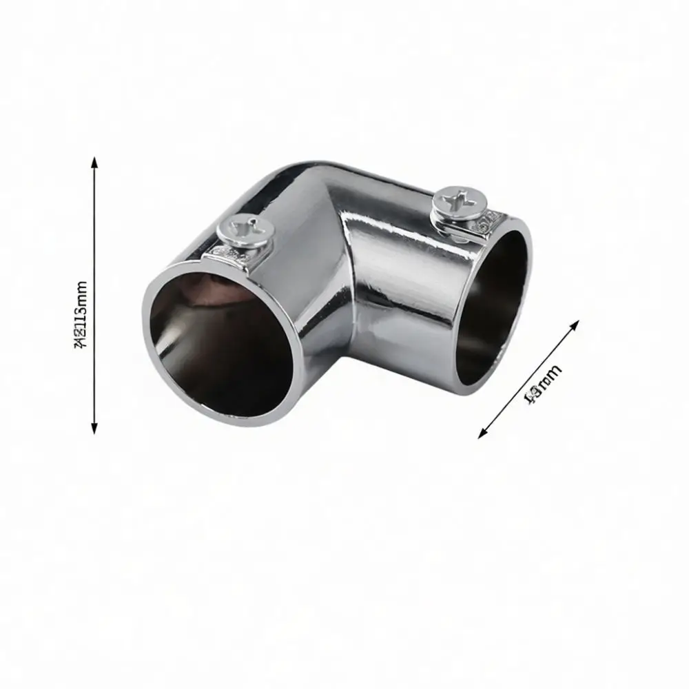 Robust Stainless Steel Pipe Fitting Corner Tube Connector Industrial Grade Fastener For Stable Modular Rack Frame