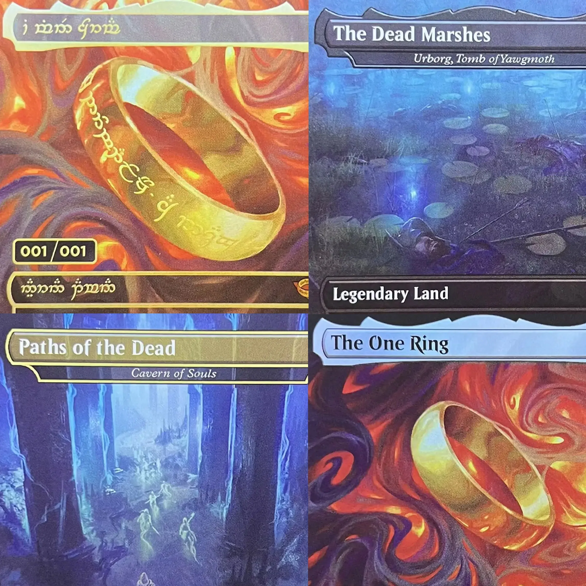 LTR LTC FOIL1-I01 Tcg карты прокси волшебное кольцо The One Ring sol Ring Orcish Bowmasters драгоценные камни каверны душ собрание