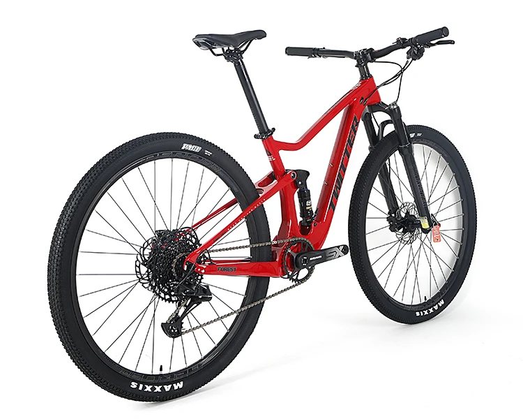 27.5/29Inches Hydraulic brake Soft tail carbon fiber Mountain bike 12Speed Full suspension Dual shock absorption FreerideBicycle