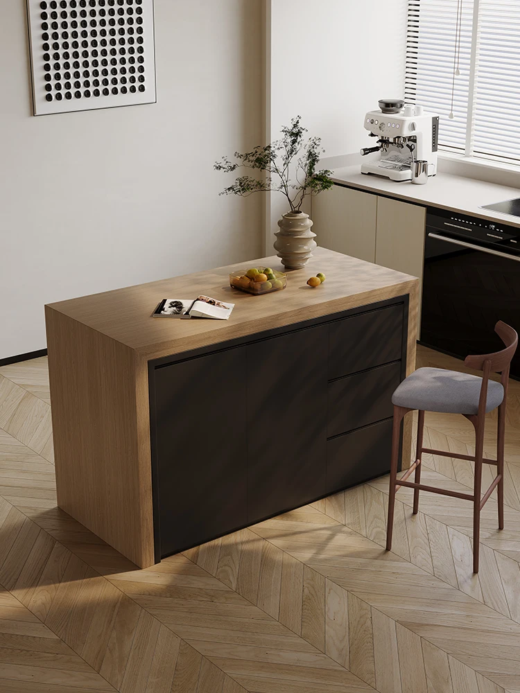 All-rock plate Zhongdaotai sideboard Nordic style high-end customizable multifunctional leisure bar.