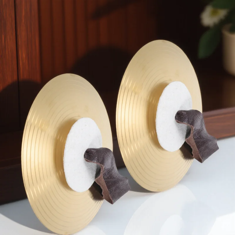 

Military Cymbals Fun Musical Instrument Hand for Set School with Handles Alloy Marching Rhythm