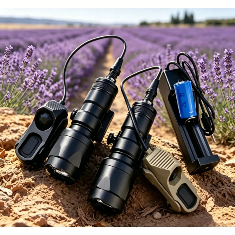 

Mini M300 Flashlight Helmet Mount Aluminum Nylon Head Lamp Constant On Torch For Outdoor Camping Hiking Tactical Use