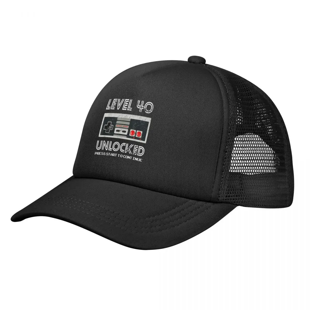 Born In 1982 Men 40 Years Old 40th Birthday Gift T-Shirts Level 40 Unlocked Baseball Caps Mesh Hats Caps Outdoor Men Women Caps