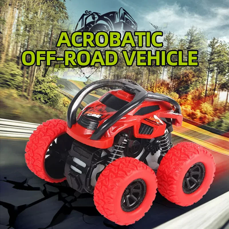 Inertial Off-Road Vehicle Toy Super Fall Resistant Climbing Car Model Car Children's Four-Wheel Drive Toy 360 Degree Rotation