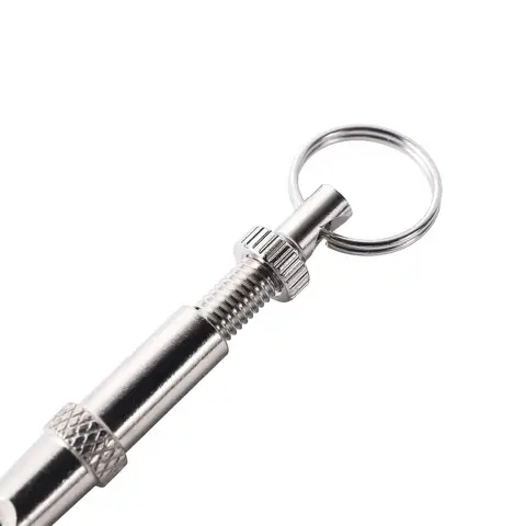 1PC Training Puppy Pet Dog Whistle Two-tone Ultrasonic Flute Stop Barking Ultrasonic Sound Repeller Cat Keychain