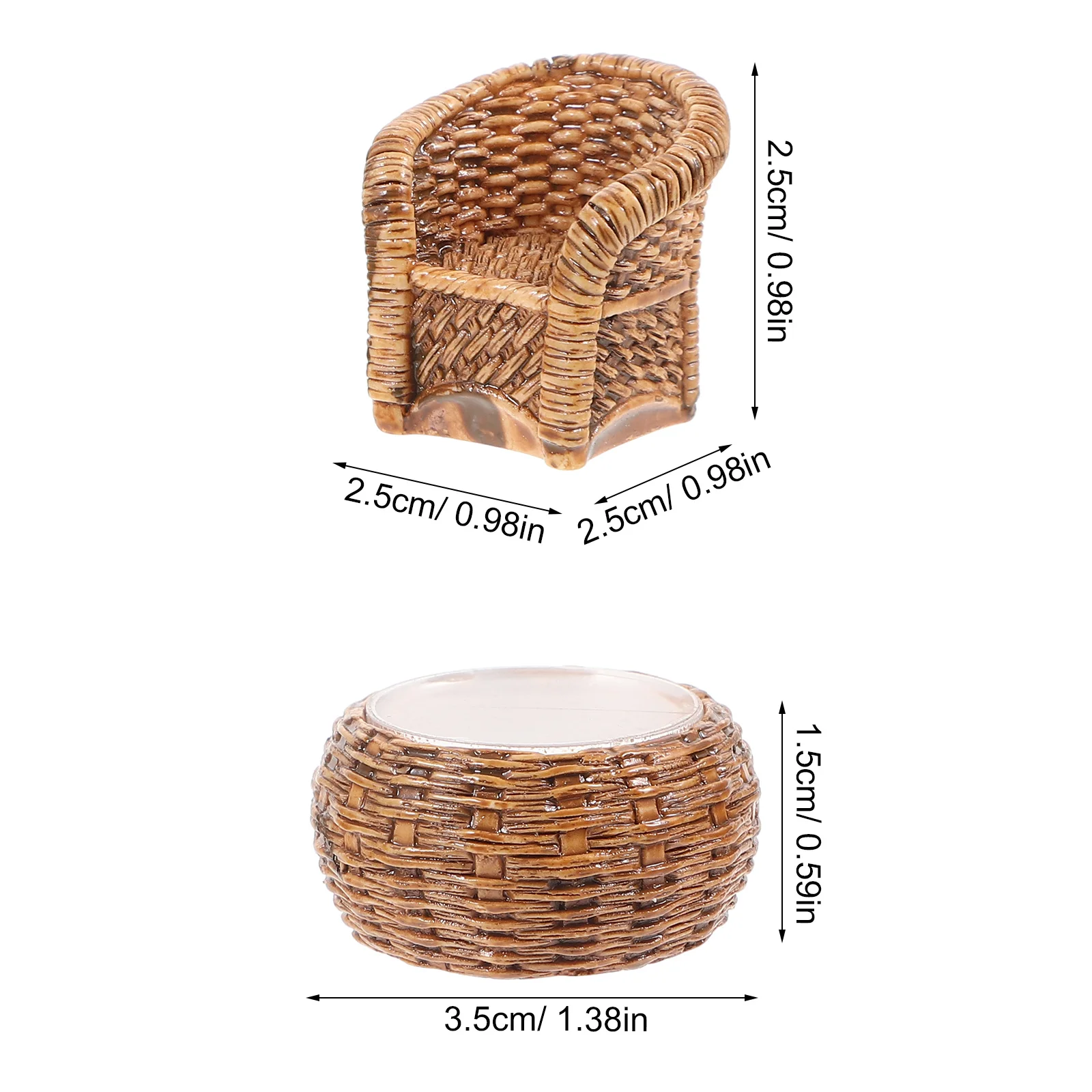 Рисунок 6 - 1 комплект бамбуковой тканой миниатюрный