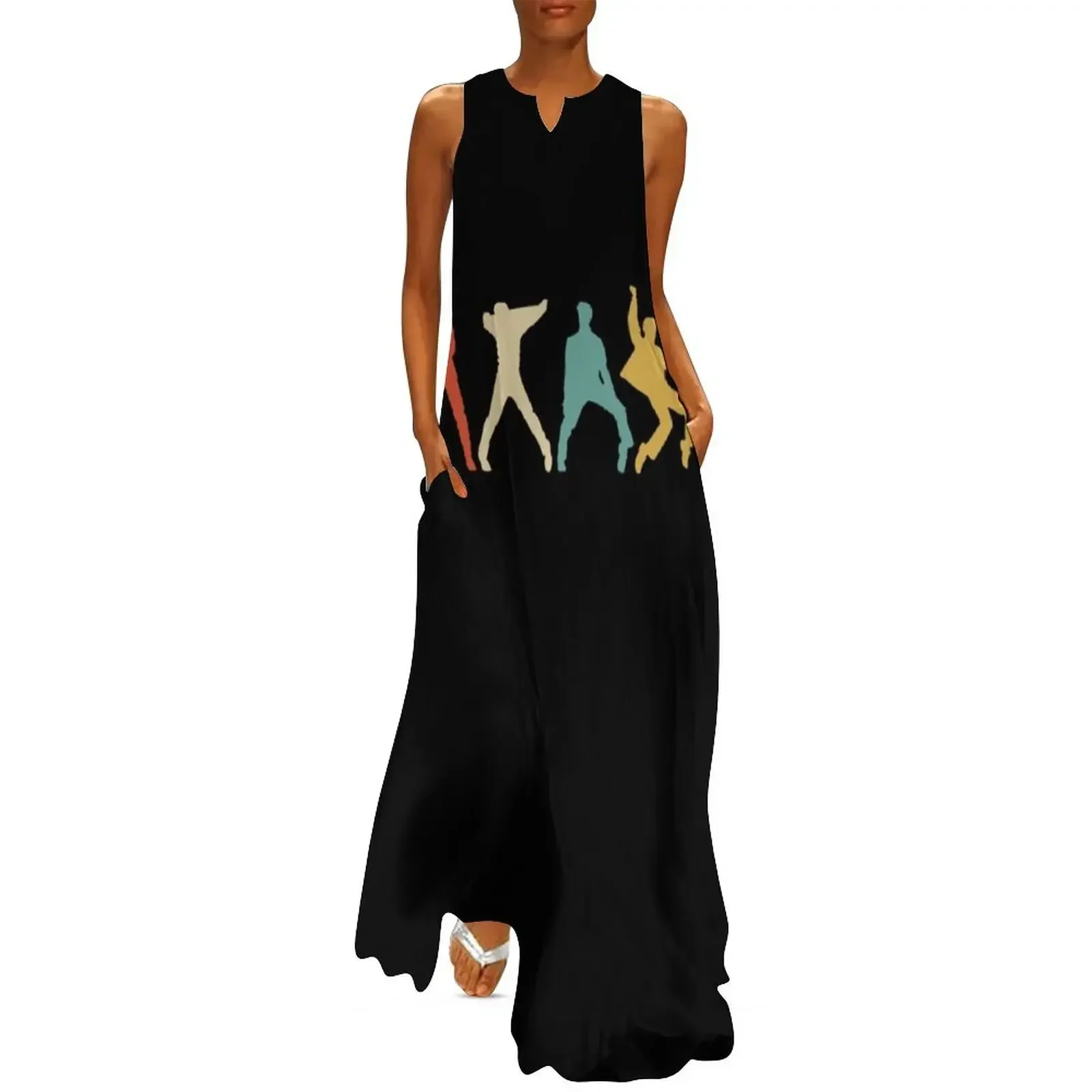 

Let's Rock Vintage Retro Long Dress Dress vintage dress women summer 2025 for women summer Women's dresses