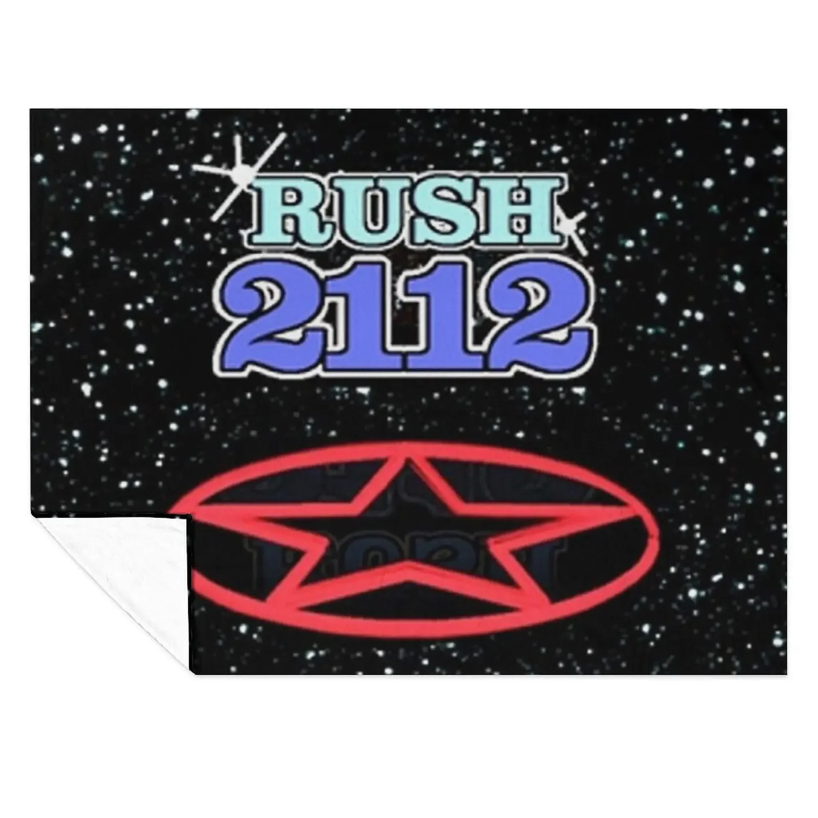 

2112 RushBand Album Cover || 008 Throw Blanket Luxury Throw Decoratives halloween Flannel Fabric Blankets