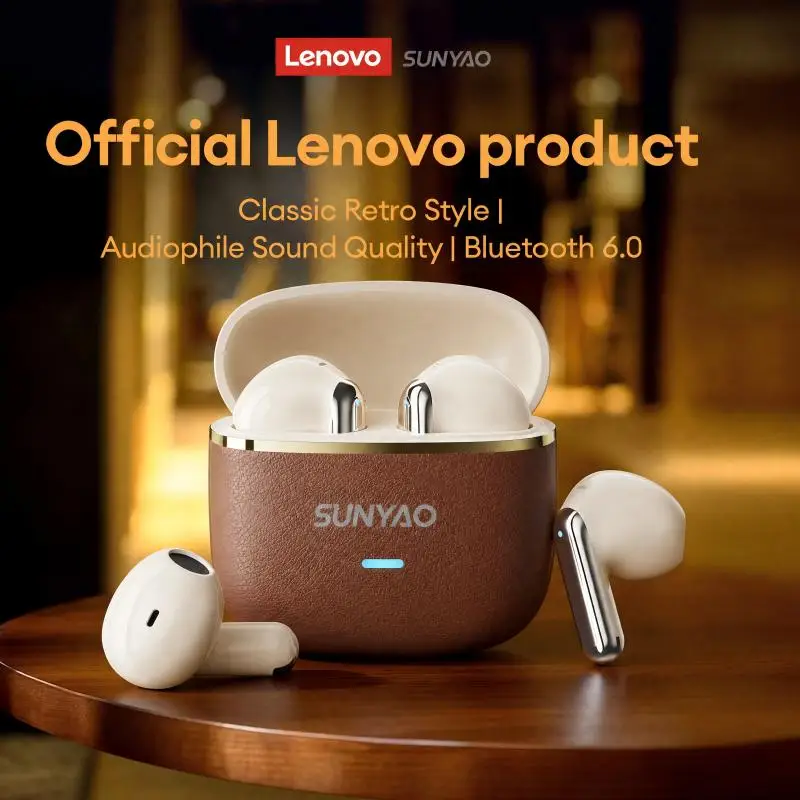 Original Lenovo LE230 New Bluetooth Earphones Wireless Headset TWS Touch Control Earbuds Hifi Headphone Waterproof Mic Earbuds