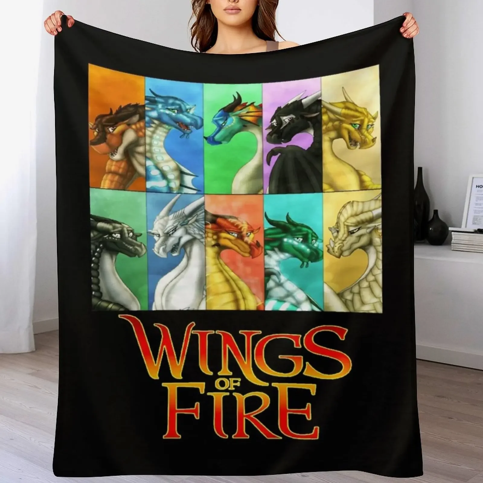 

Wings Of Fire - All Together Throw Blanket Cute Camping Bed linens Bed Fashionable Blankets