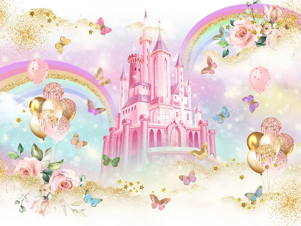 Mehofond ดอกไม้อีสเตอร์ฉากหลังถ่ายรูปเด็กแรกเกิดงานวันเกิดรูปเจ้าหญิงสาวภาพเหมือนปราสาทสวนฉากหลังถ่ายภาพ