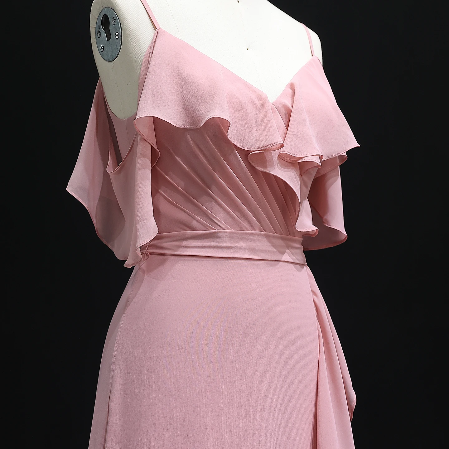 Sharon Said Abito da damigella d'onore con nastro a trapezio rosa con scollo a cuore Abito lungo per occasioni da diserbo BS286 Personalizzato