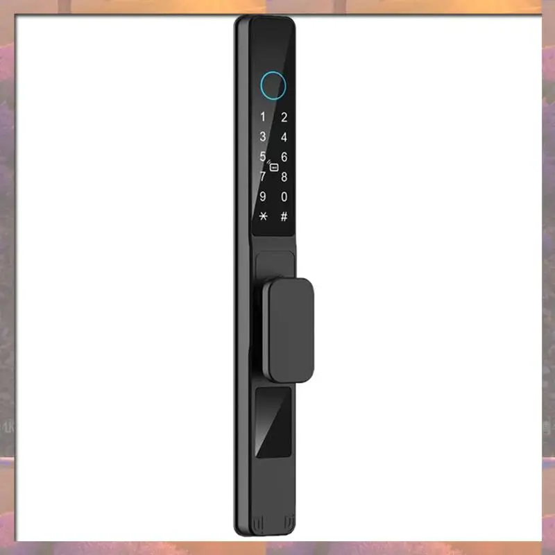 

Top Sale Tuya Wifi App Waterproof Smart Aluminum Door Lock Double Hook Mortise Fingerprint Password Sliding Door Lock
