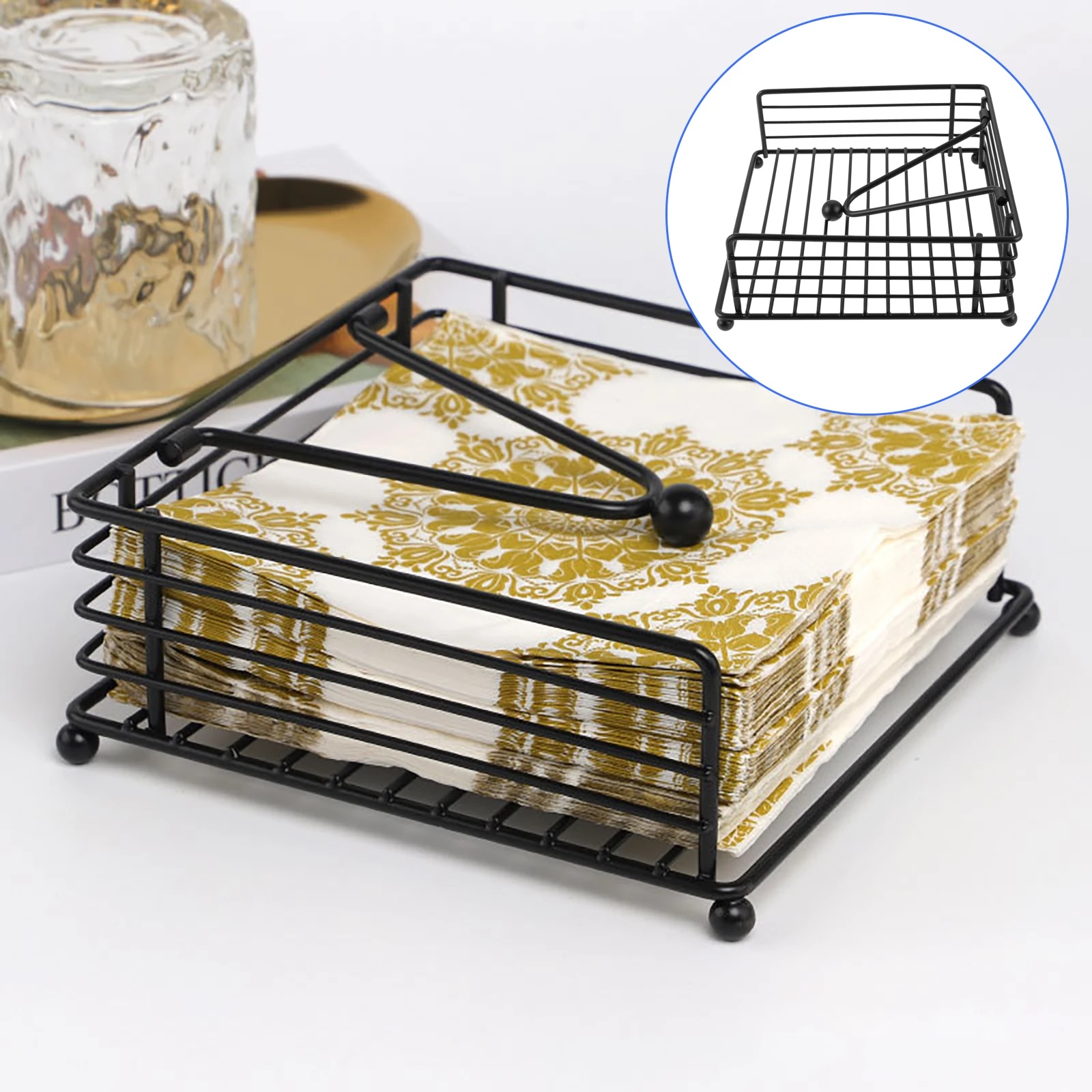 1PC Modern Napkin Holder Frost - Home Bar Stand ulasan dan harga