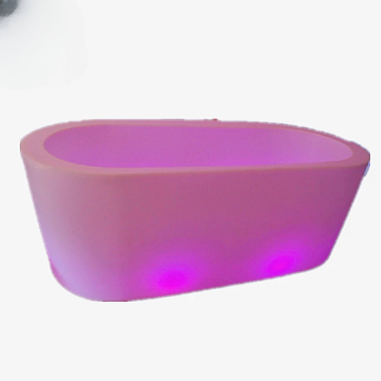 romantic Yuanyang bathtub whirlpool RGB color lighting waterproof LED balcony SPA