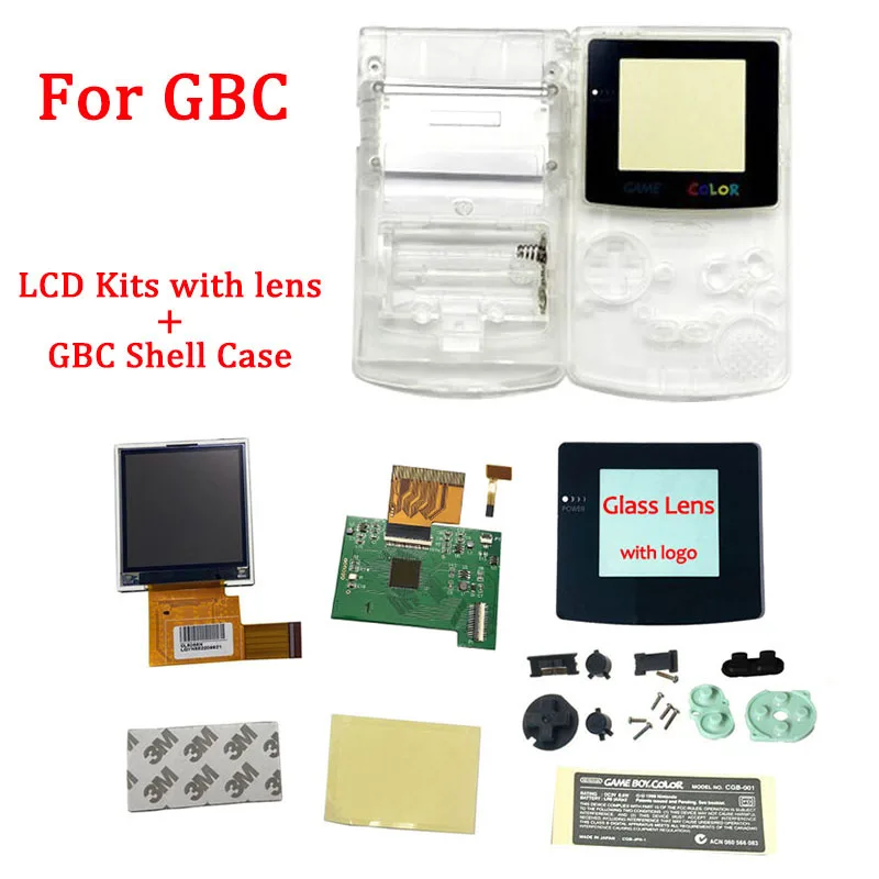 Ips V2 Lcd Kit con Il Caso di Shell per Gba Sp Ips Retroilluminazione Dello Schermo Lcd con Pre-Cut di Shell per gbasp Console Custodia con Pulsanti