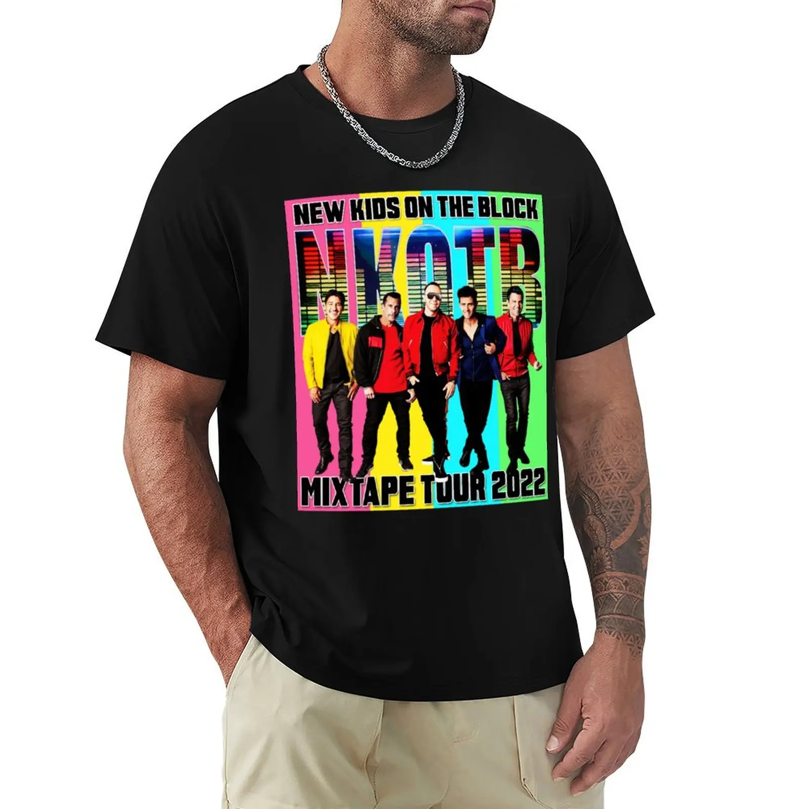 NKOTB MIXTAPE SUMMER TOUR 2022 T-Shirt Basic Daily Outfit Short Sleeve Tee