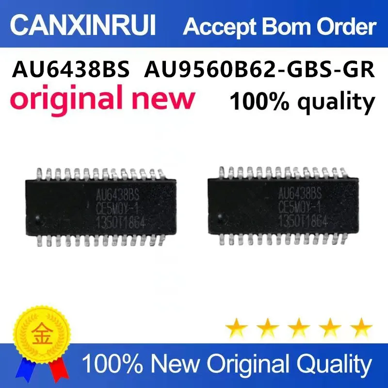 

Original New 100% quality AU6438 BS AU9560 9560B62-GBS-GR 9542 9540 B55-GES-GR SSOP28 Integrated circuit IC chip