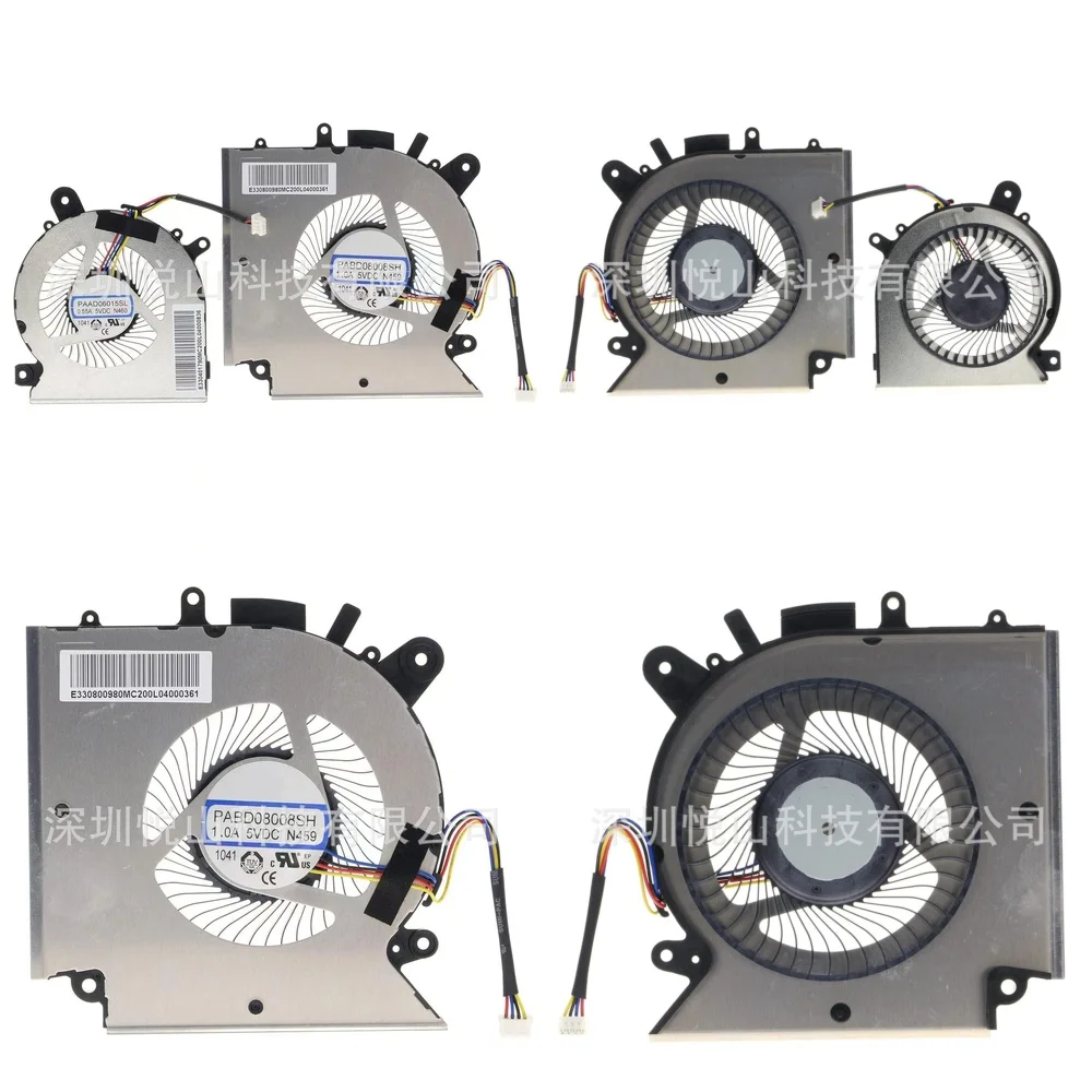 

CPU GPU Cooling Fan Replacement for MSI Katana GF66 GF76 12UG 12UE Laptop Cooling System Heat Dissipation Fan High