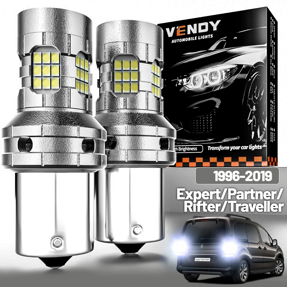 2 uds luz LED de marcha atrás para Peugeot Expert Partner Rifter viajero 1996-2019 lámpara de respaldo 2014 2015 2016 2017 2018 Accesorios