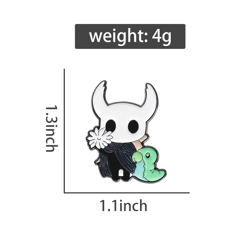 Anime Game Brooch Hollow Knight Character Enamel Pins Cartoon Anime Badge Decorative Brooch Shirt Lapel Pin Jewelry Accessory