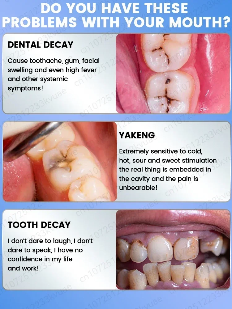 Limpe cavidades, clareia os dentes, remover a placa, tratar periodontite, refrescar o hálito e deixe toda a família tem bons dentes