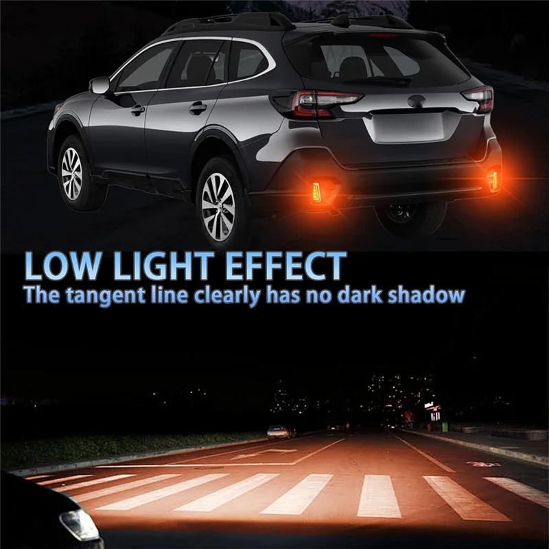 

For Subaru Outback 2015-2020 Rear Bumper Reflectors Brake Light Turn Signal Tail Light Accessories