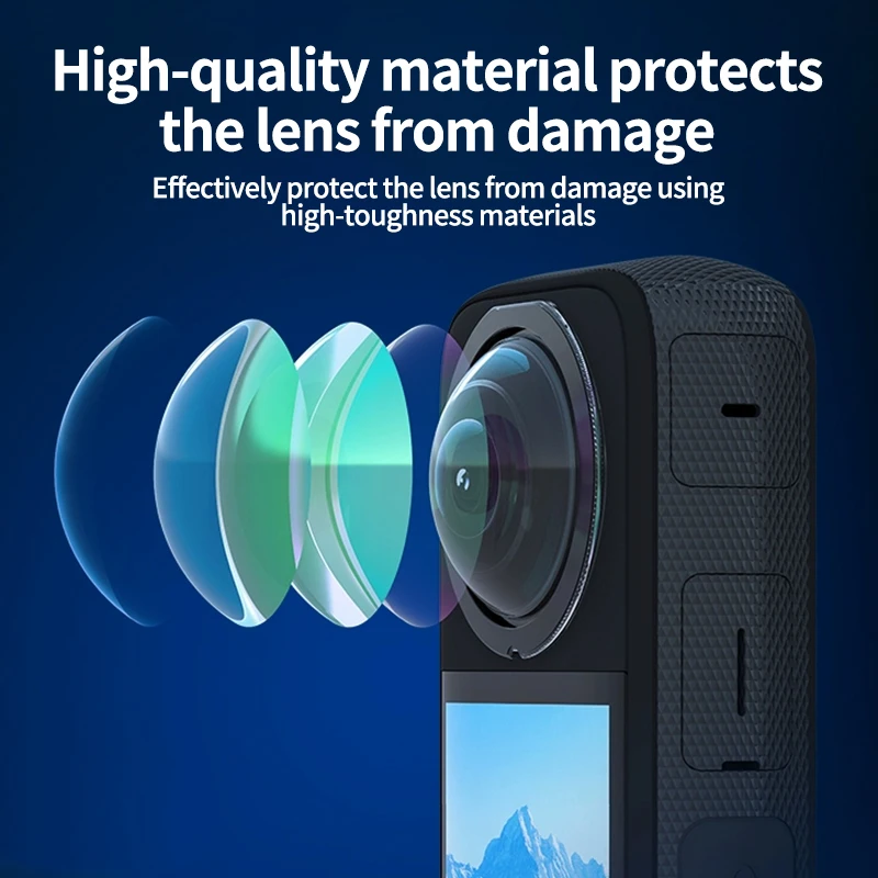 For Insta360 X3 lens film PC protective mirror adhesive anti scratch Insta360 X3 protective cover accessories