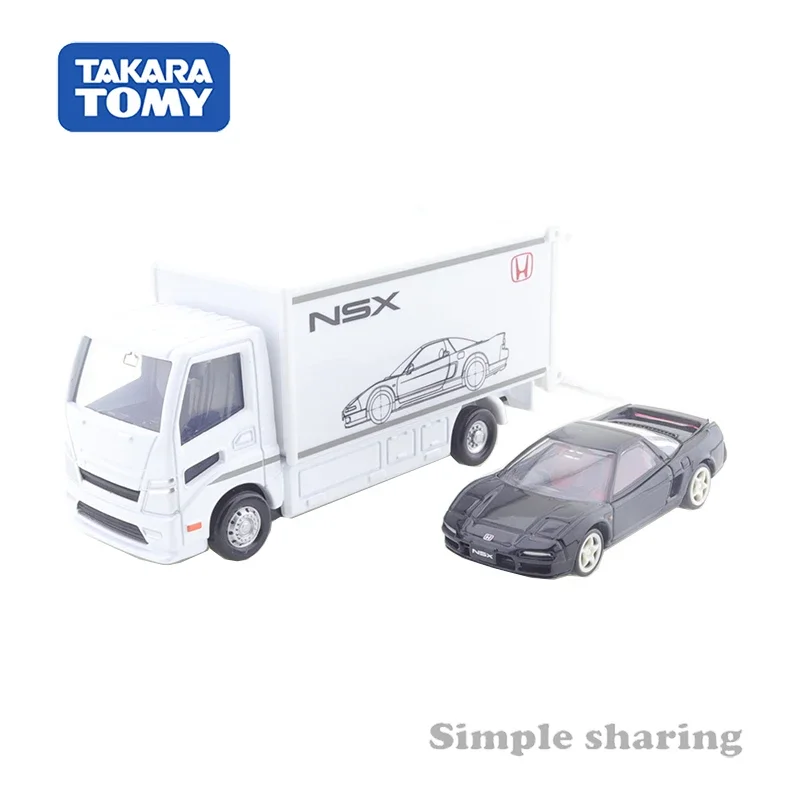 Takara Tomy Tomica Premium Transporter Honda NSX Type R 1/62 Alloy Diecast Metal Model Car Simulation Toy Boy Toy Series