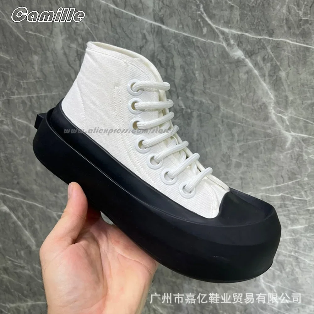 

Смешанные цвета, толстая подошва, вулканизированные скейтборды со шнуровкой спереди, нескользящая повседневная обувь с круглым носком на низком каблуке, парусиновая повседневная обувь в стиле ретро