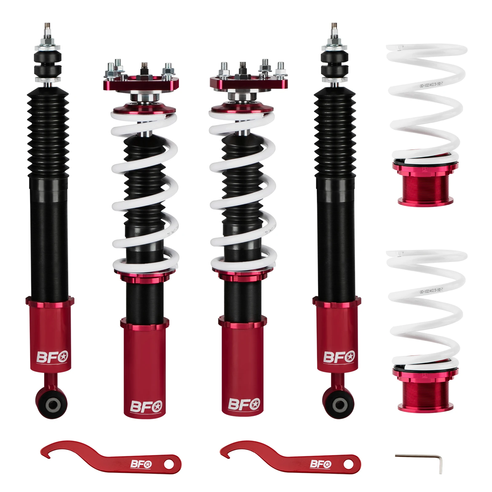 

Coilover Lowering Kit For Ford Mustang Base SN95 GT SVT 94-04 24 Ways Damper Shocks Struts