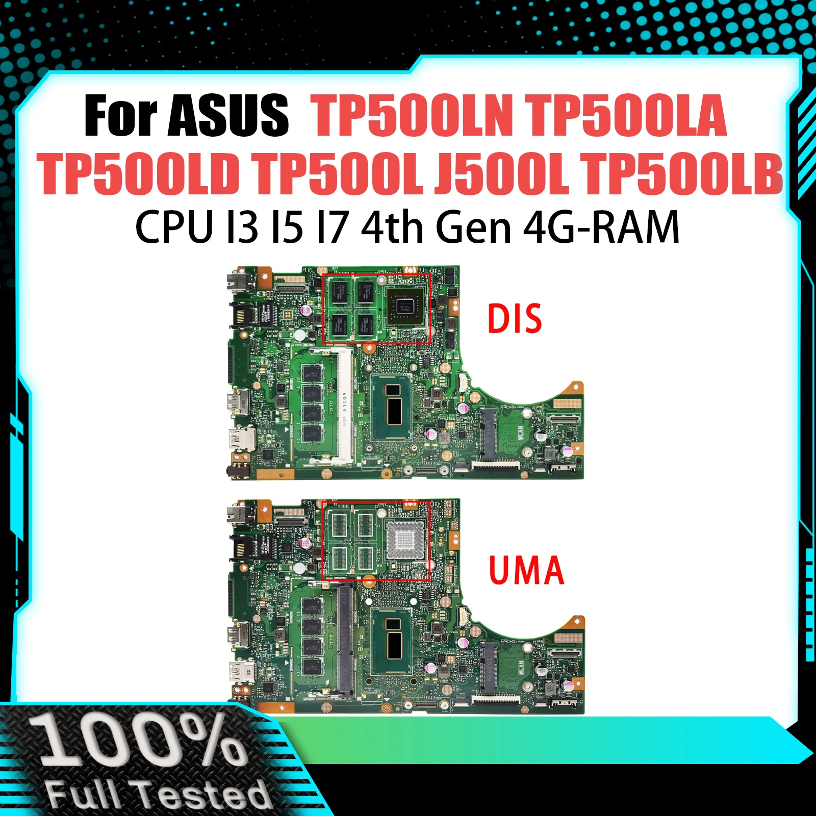 For ASUS TP500L TP500LJ TP500LB TP500LN TP500LA R554L USB/HDD Connector Board and Network board 100% Tested Fast Ship