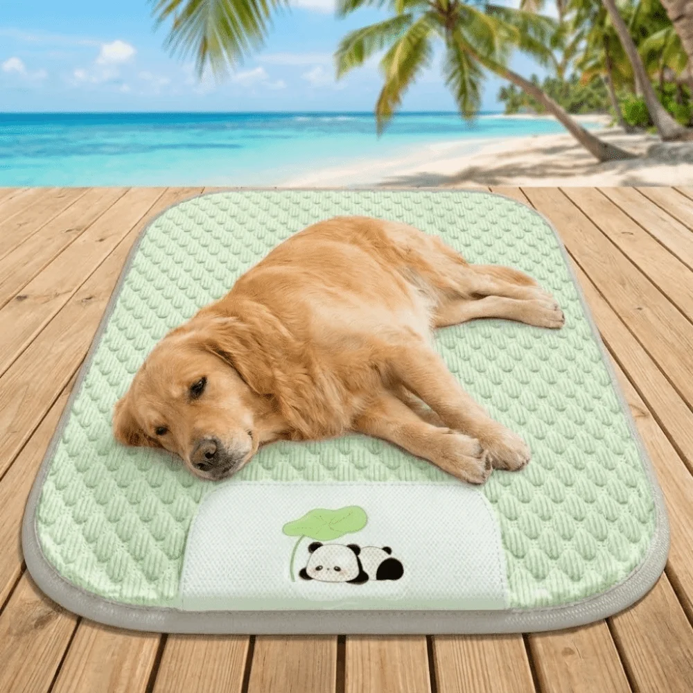 

Pet Accessories Breathable Dog Cool Mat Anti-slip Large Space Pet Sleep Mat Soft Comfortable Pet Cooling Pad Car Travel