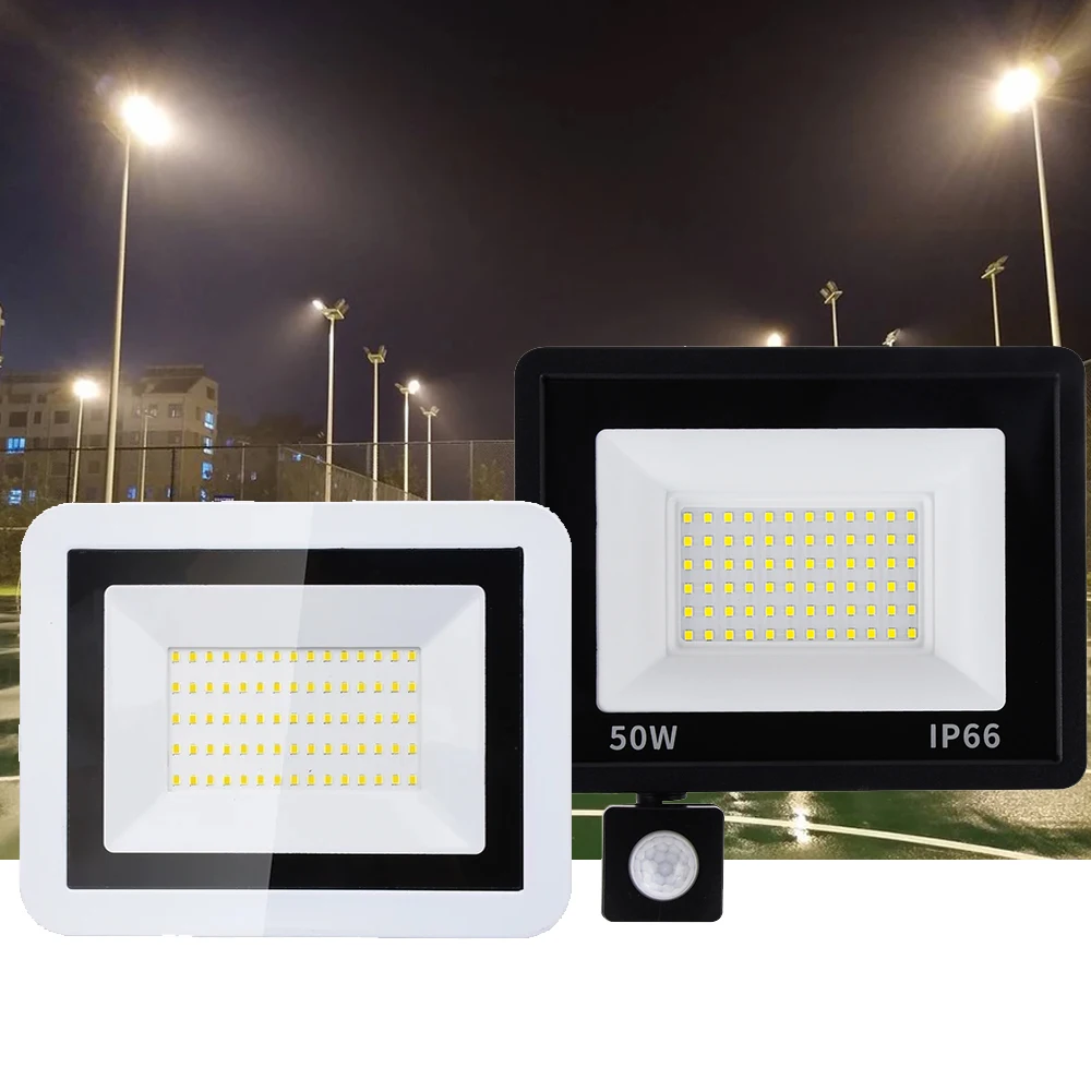 50W LED Floodlight White/Warm White IP66 AC220V Exterior Projector Spotlight SMD2835 Outdoor Lighting Floor Lamp