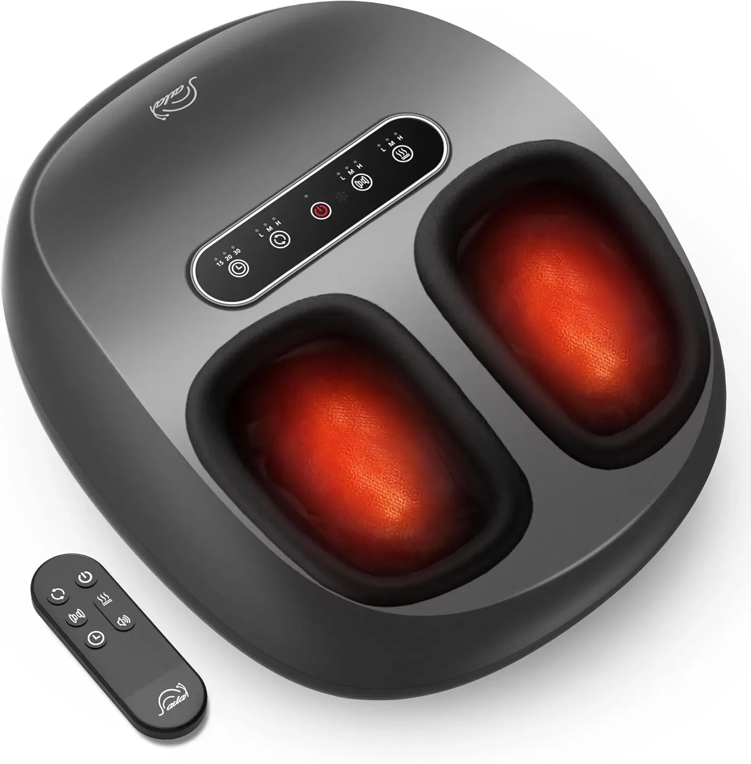 Foot Massager with Heat Compression Kneading Rolling Shiatsu Feet Massager for Plantar Fasciitis Neuropathy, Large Size 14